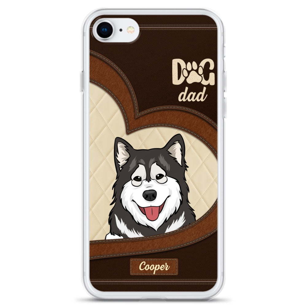 Lovely Peeking Dogs - Personalized Phone Case