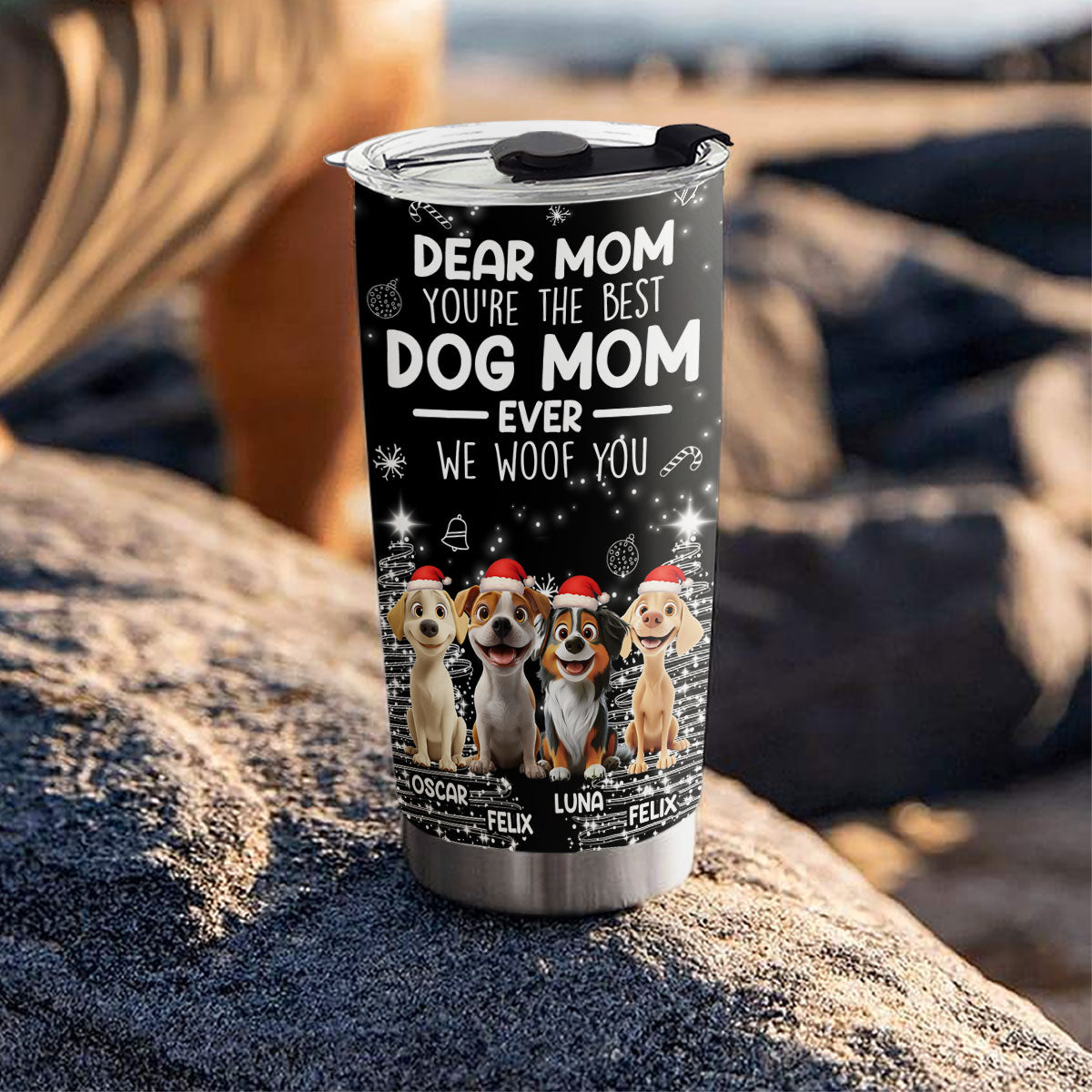 Custom Christmas Birthday Gifts For Dog Lovers • The Best Dog Parent We Love - Personalized Tumbler