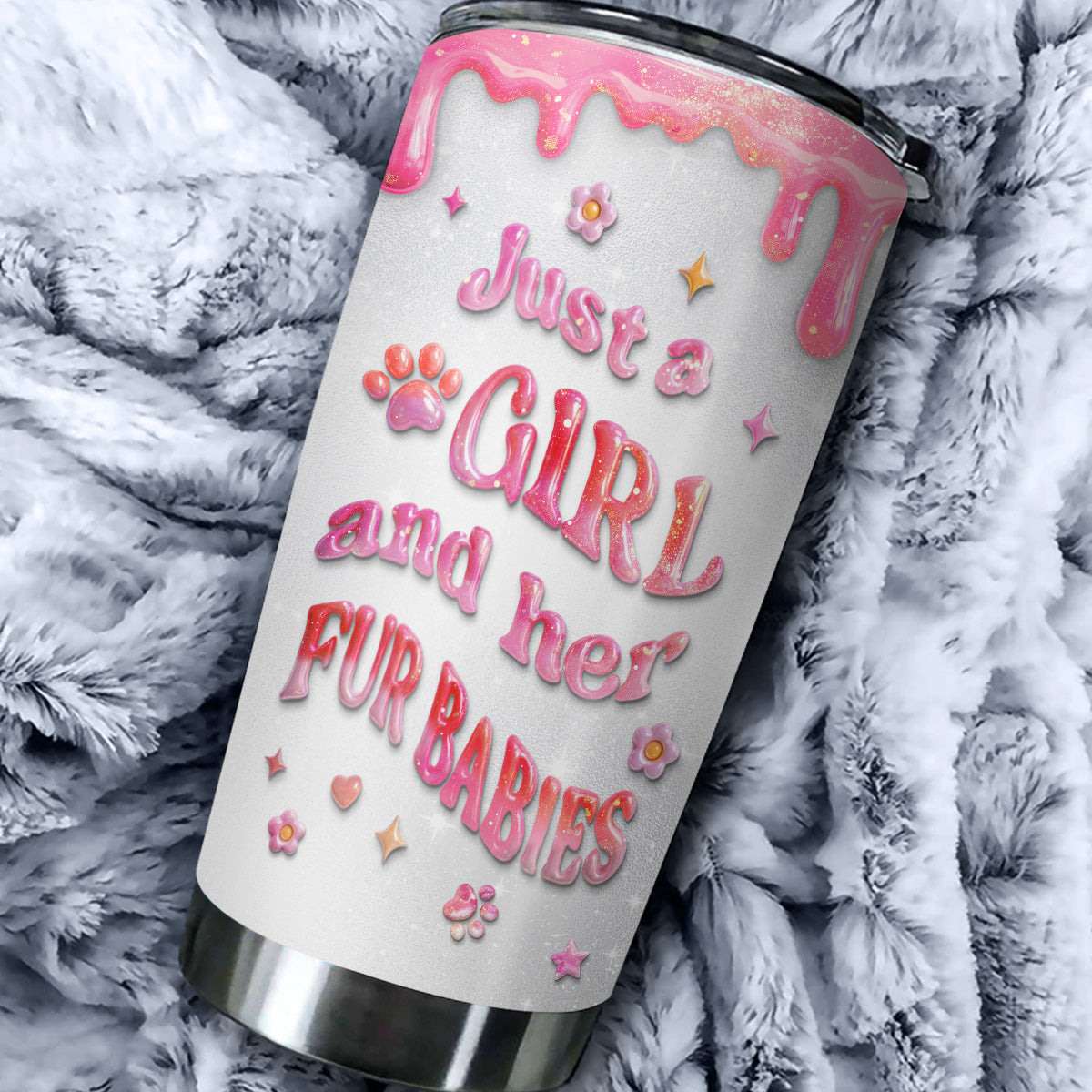 Custom Christmas Birthday Gifts For Pet Mom, Pet Lovers • Every Day Is A Nice Day With MY Babies - Personalized 3D Effect Tumbler