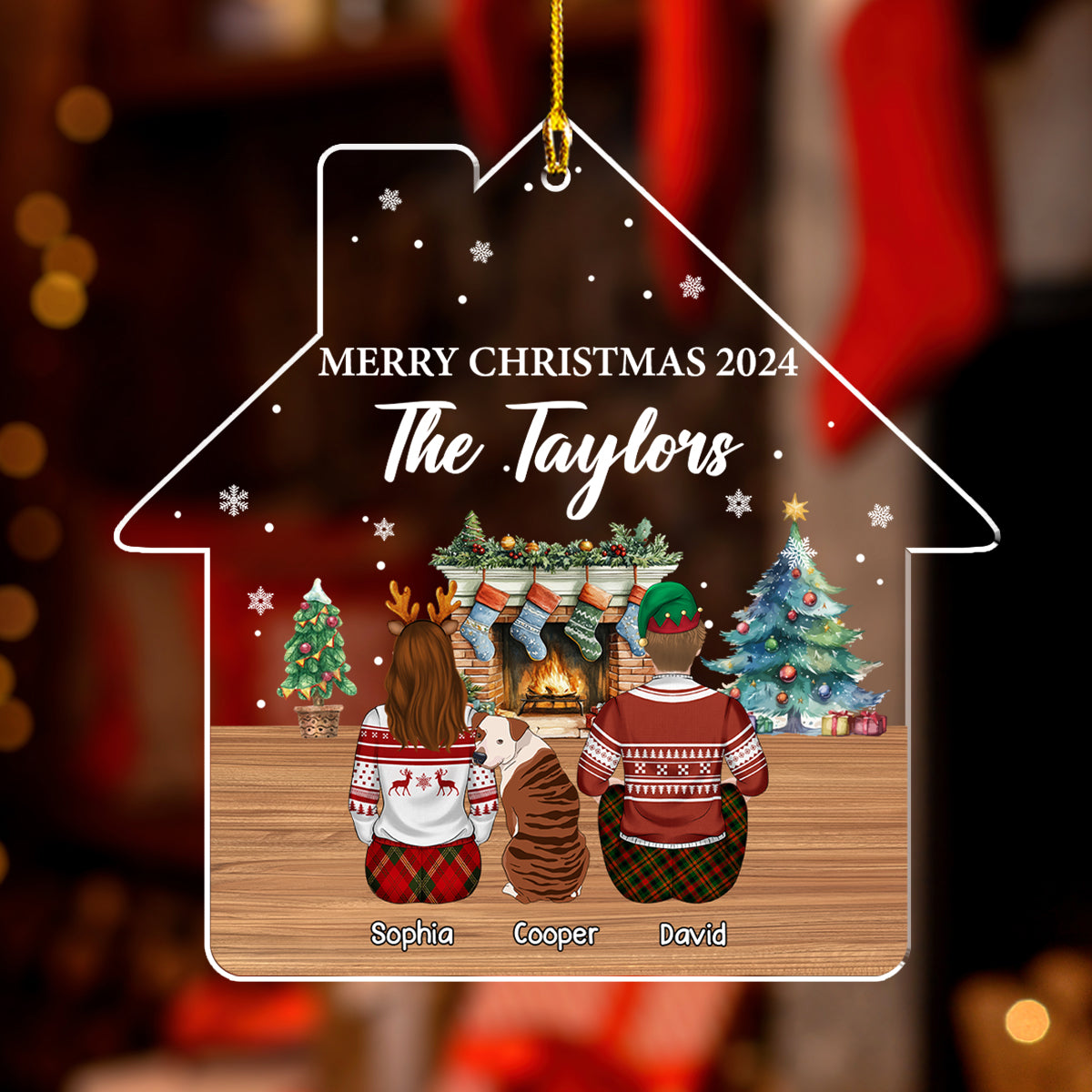 Family Reunion Christmas - Personalized Acrylic Ornament