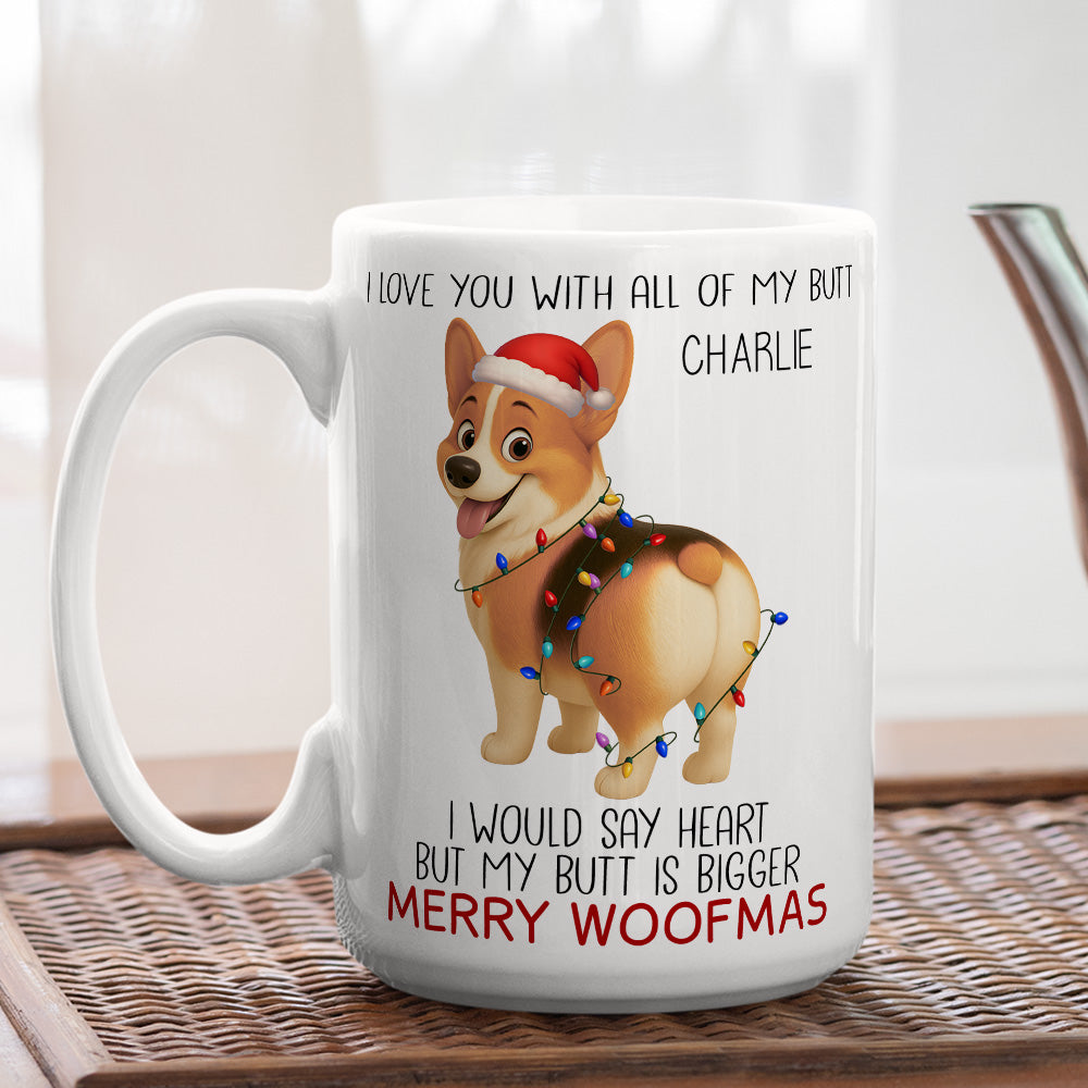 Custom Christmas Birthday Gifts For Dog Lovers • We Would Say Heart - Personalized Coffee Mug
