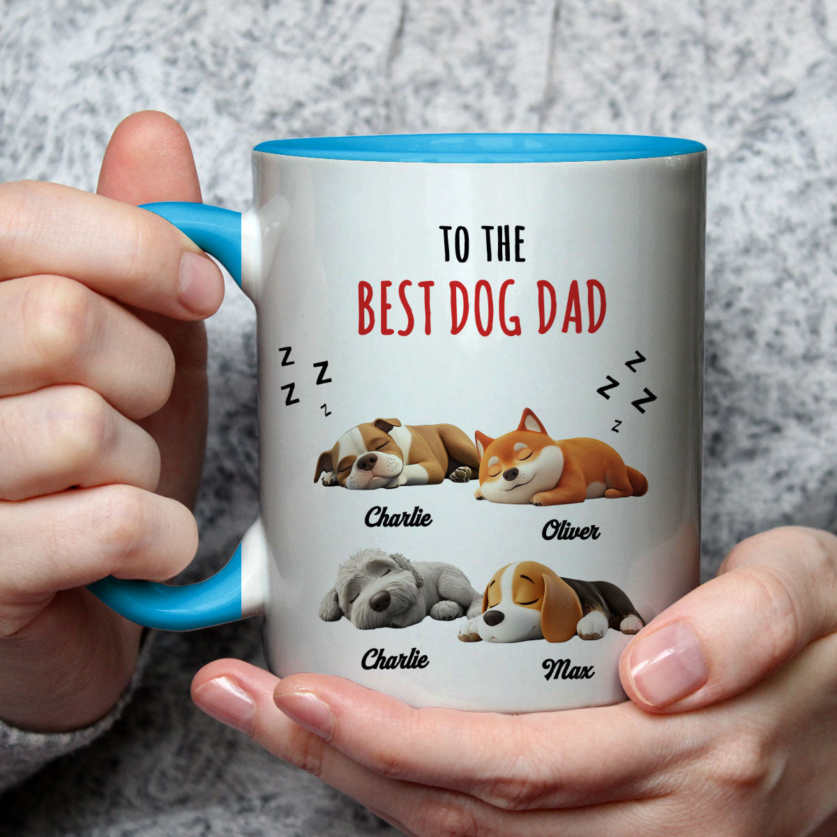 Custom Mother's Father's day Birthday Gifts For Dog Lovers • Kisses And Treats - Personalized Accent Mug