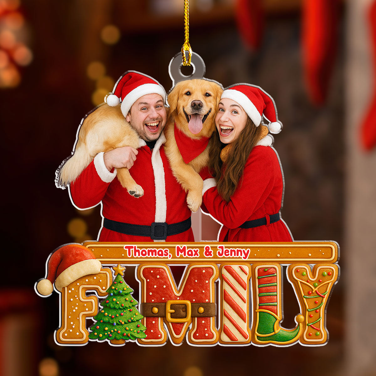 Our Christmas Cake Crew Photo - Personalized Acrylic Ornament