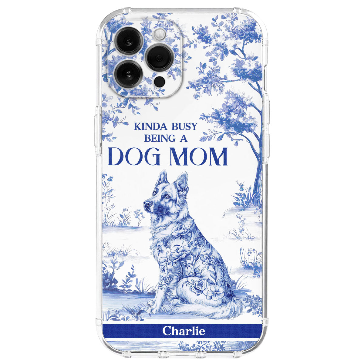 Lovely Dog Toile - Personalized Phone Case