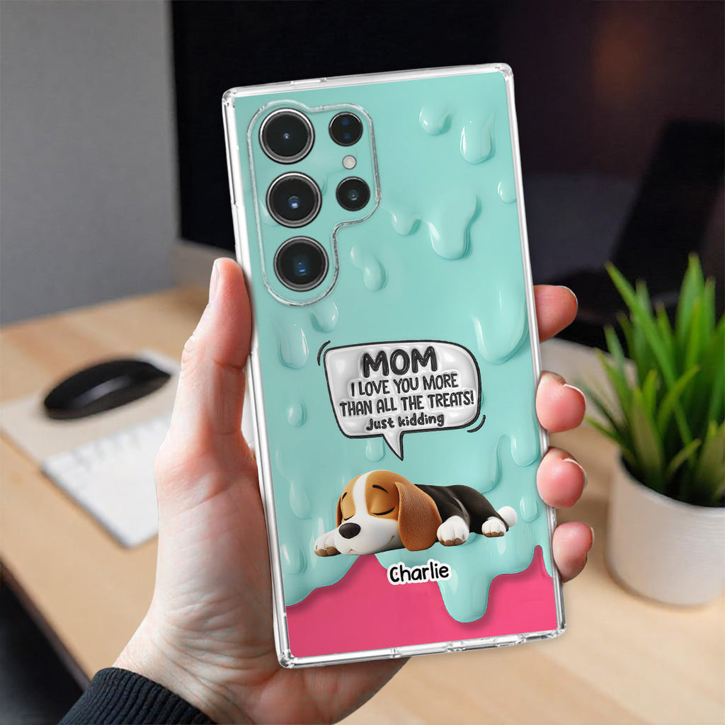 Ice Cream Lovely Dogs - Personalized 3D Inflated Effect Phone Case