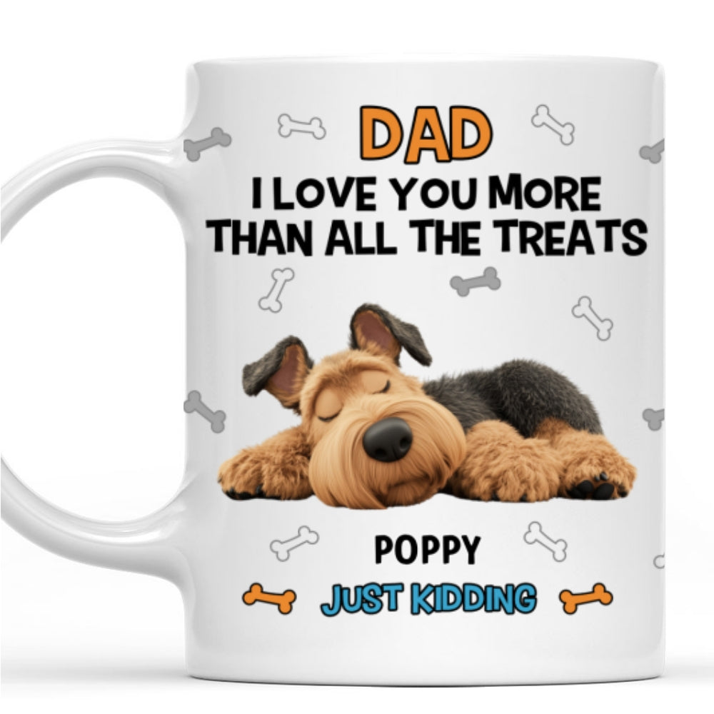 Custom Father's day Birthday Gifts For Dog Dad, Dog Lovers • Just For Fun - Personalized Coffee Mug
