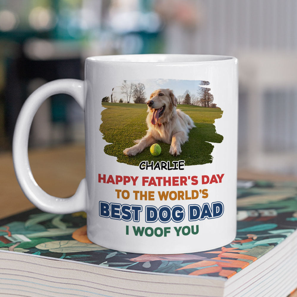 Custom Photo Mother's Father's day Birthday Gifts For Dog Lovers • Best In The World Photo - Personalized Coffee Mug