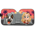 Trip With My Dogs - Personalized Car Sunshade