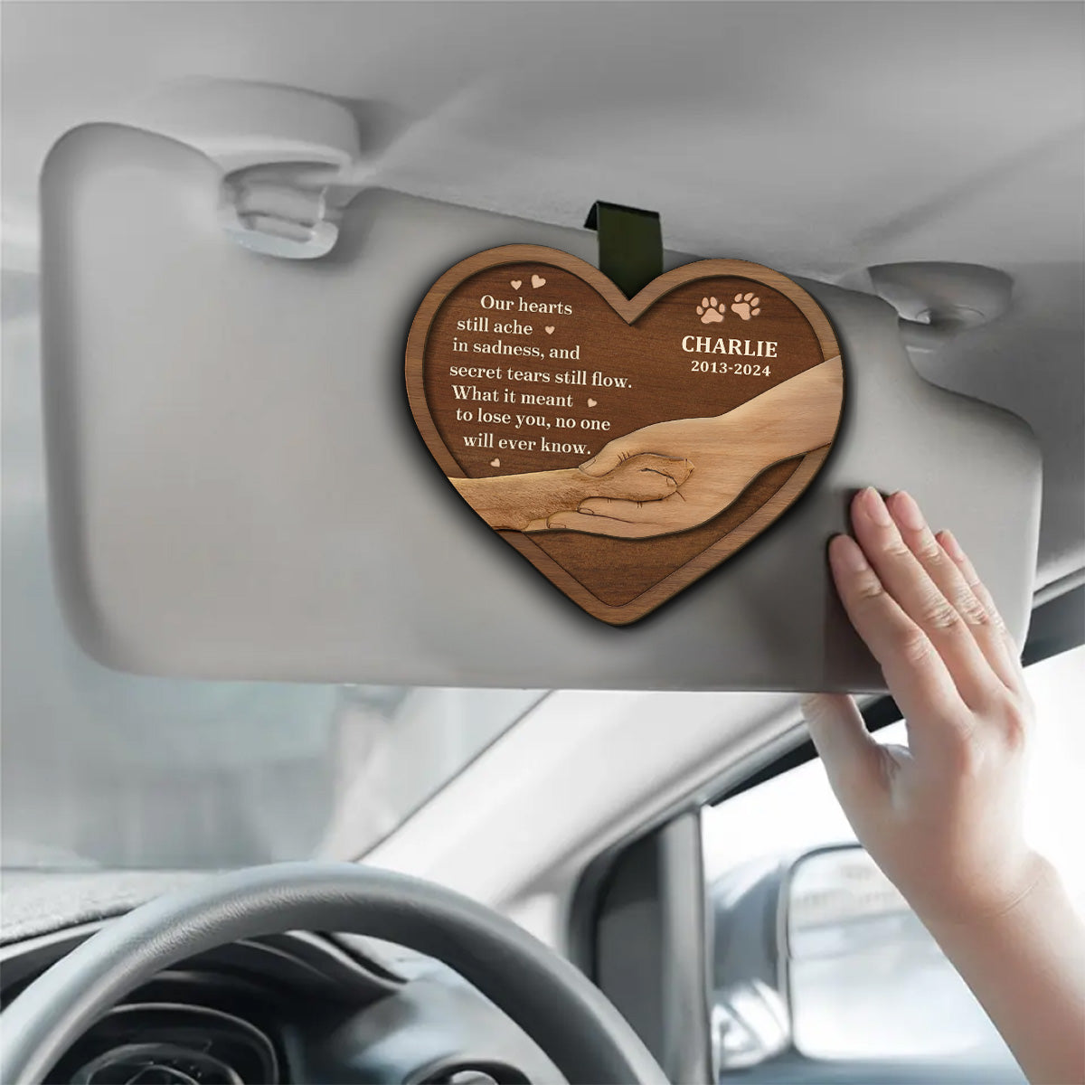 No One Will Ever Know - Personalized Car Visor Clip