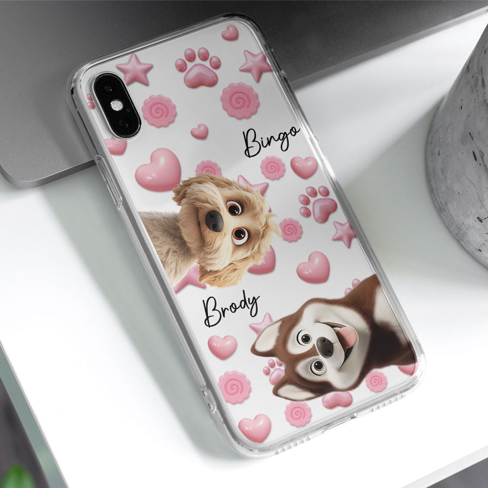Paw With You - Personalized 3D Inflated Effect Phone Case