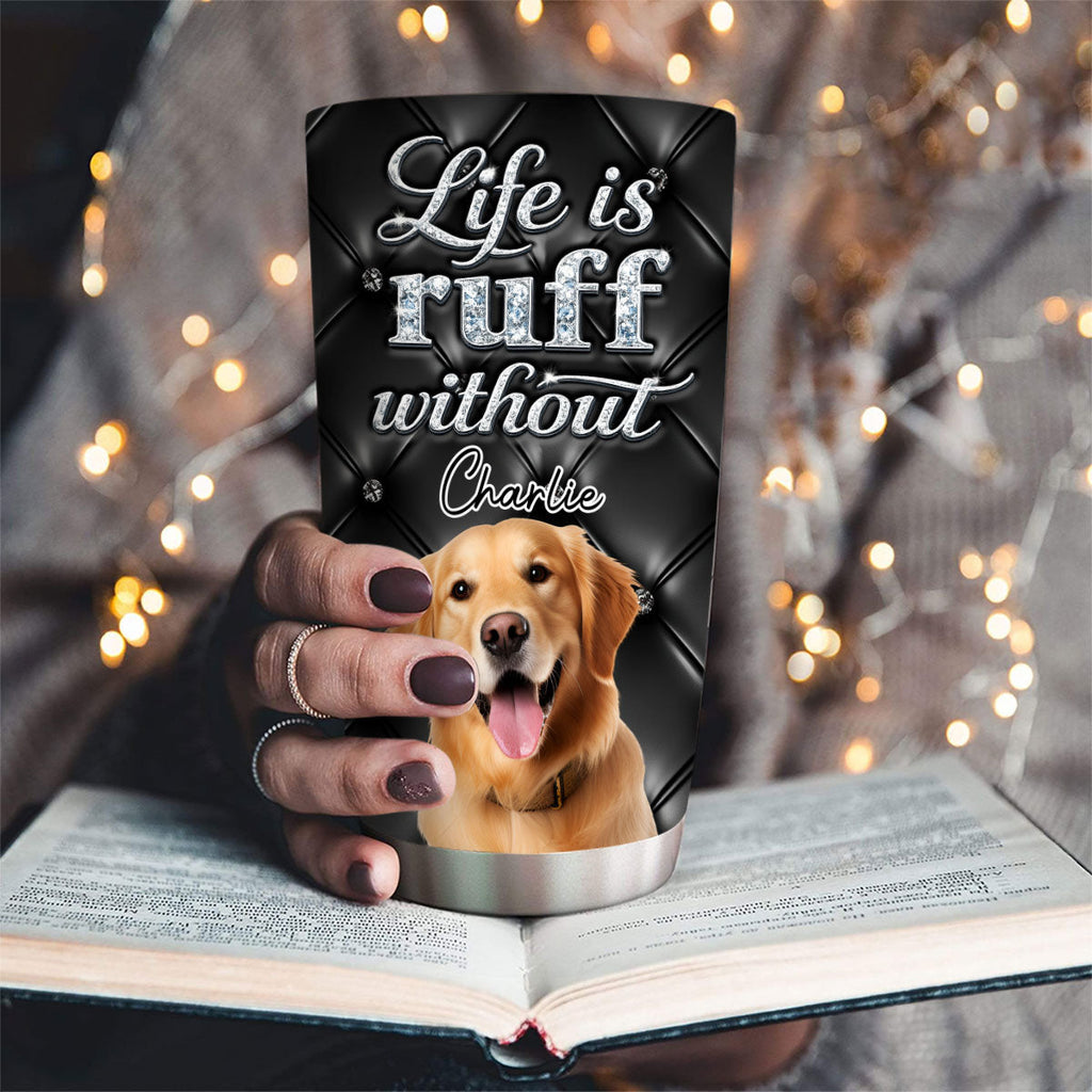 Custom Photo Christmas Birthday Gifts For Dog Mom, Dog Lovers • Swell It Up Photo - Personalized 3D Effect Tumbler