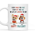Custom Christmas Birthday Gifts For Dog Lovers • Cartoon Dog Pawliday - Personalized Coffee Mug