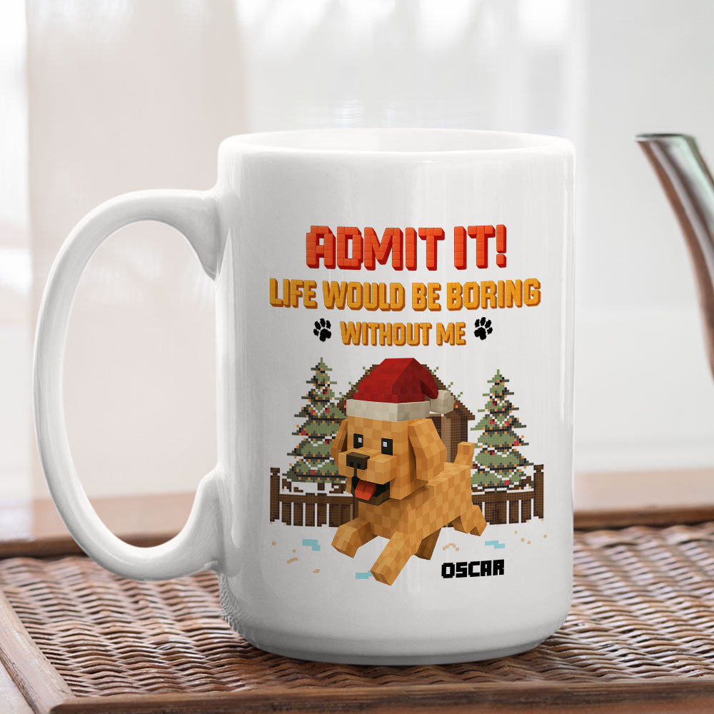 Custom Christmas Birthday Gifts For Dog Lovers • Admit It Square - Personalized Coffee Mug
