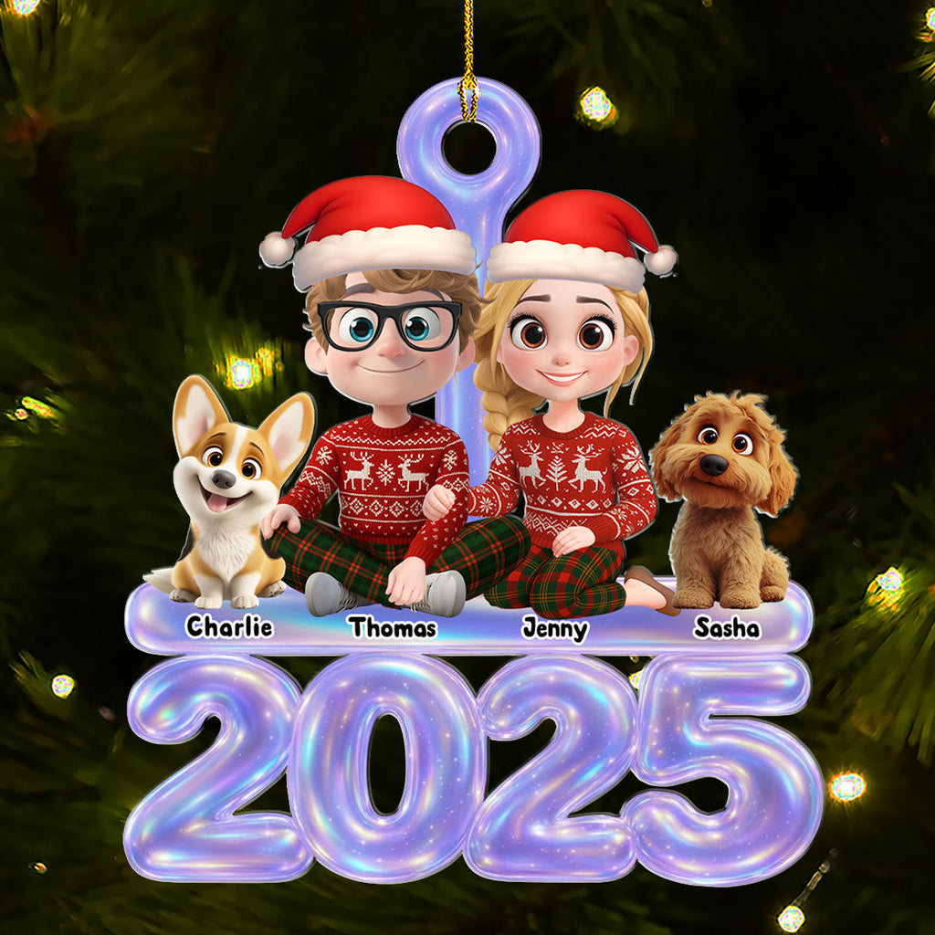 Custom Christmas Decor Home Birthday Gifts For Dog Lovers • We And Our Dog Colorful - Personalized Acrylic Ornament