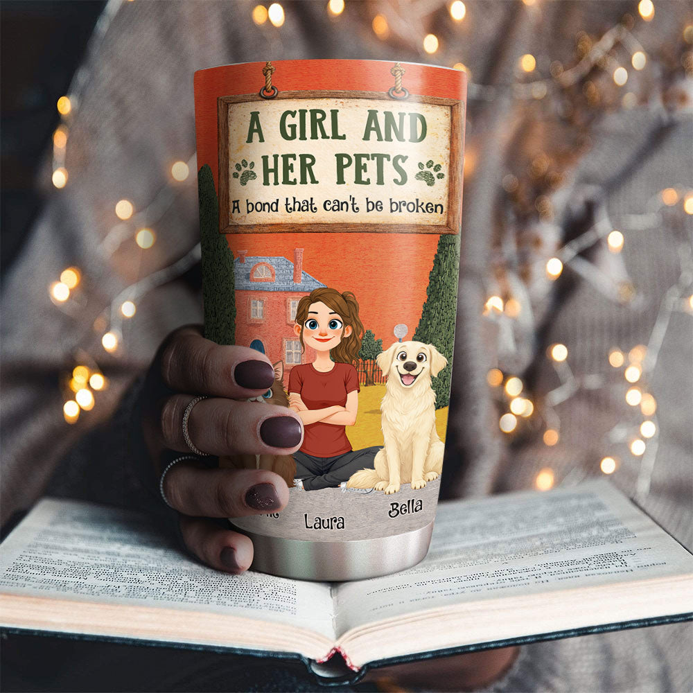 Custom Christmas Birthday Gifts For Pet Mom, Pet Lovers • In The Storybook Pet Mom Era - Personalized Tumbler