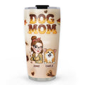 Custom Mother's day Birthday Gifts For Pet Mom, Pet Lovers • Dog Mom Chocolate - Personalized 3D Inflated Effect Tumbler