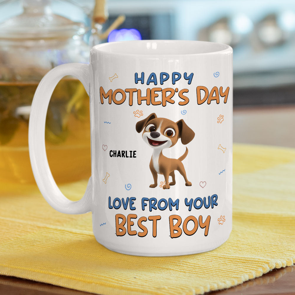 Custom Mother's Father's day Birthday Gifts For Dog Lovers • From Your Baby - Personalized Coffee Mug