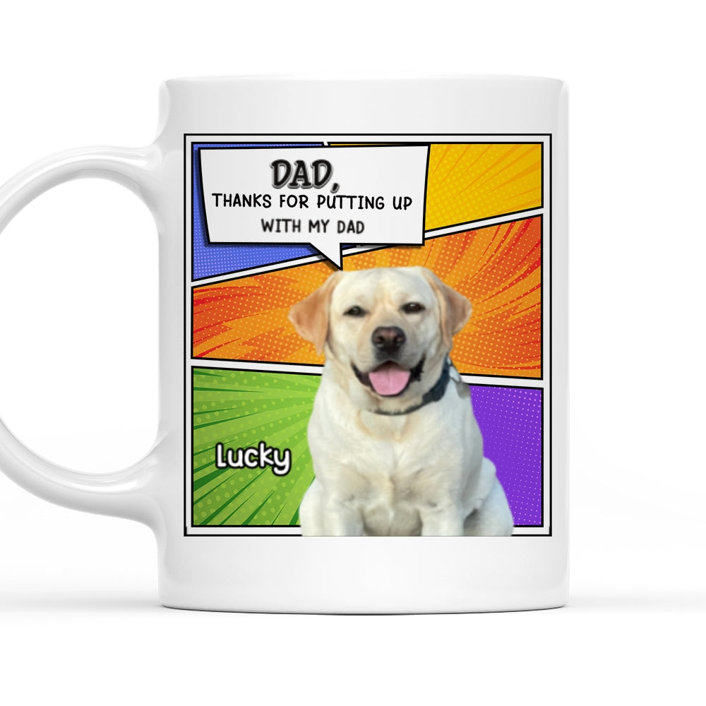 Custom Photo Mother's Father's day Birthday Gifts For Dog Lovers • For Putting Up Photo - Personalized Coffee Mug