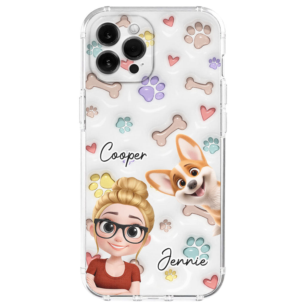 Her Baby Lovely Pets - Personalized 3D Inflated Effect Phone Case