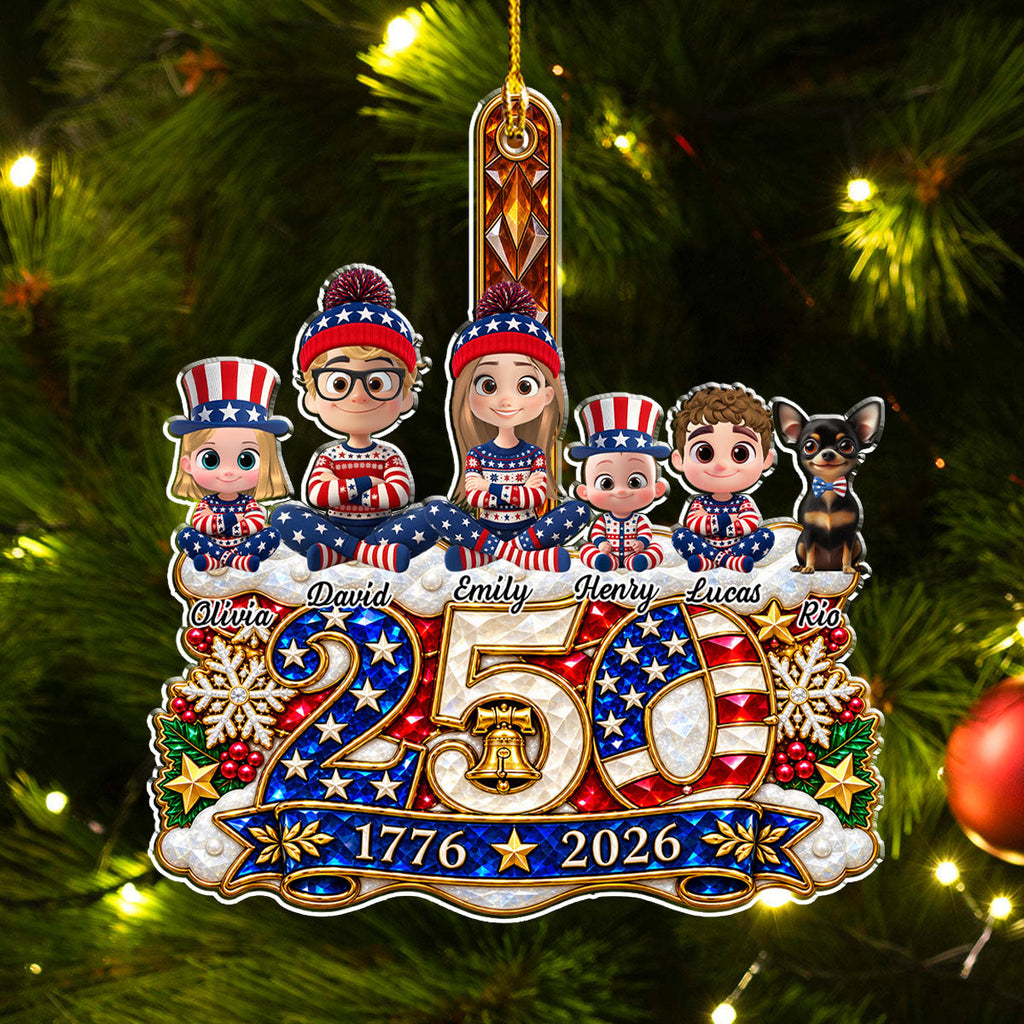 Christmas Across 250th Anniversary - Personalized Acrylic Ornament