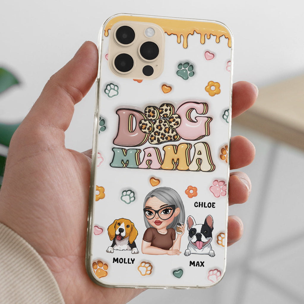 Dog Mama - Personalized 3D Inflated Effect Phone Case