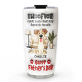 Custom Father's day Birthday Gifts For Dog Dad, Dog Lovers • Even More Than Anything - Personalized 3D Inflated Effect Tumbler