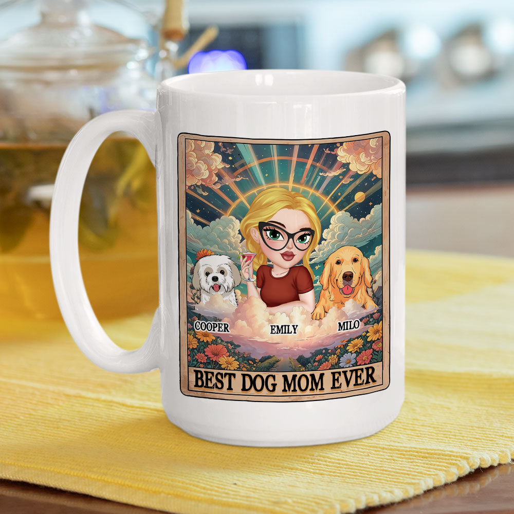 Custom Mother's day Birthday Gifts For Dog Mom, Dog Lovers • Tarot Dog Mom - Personalized Coffee Mug