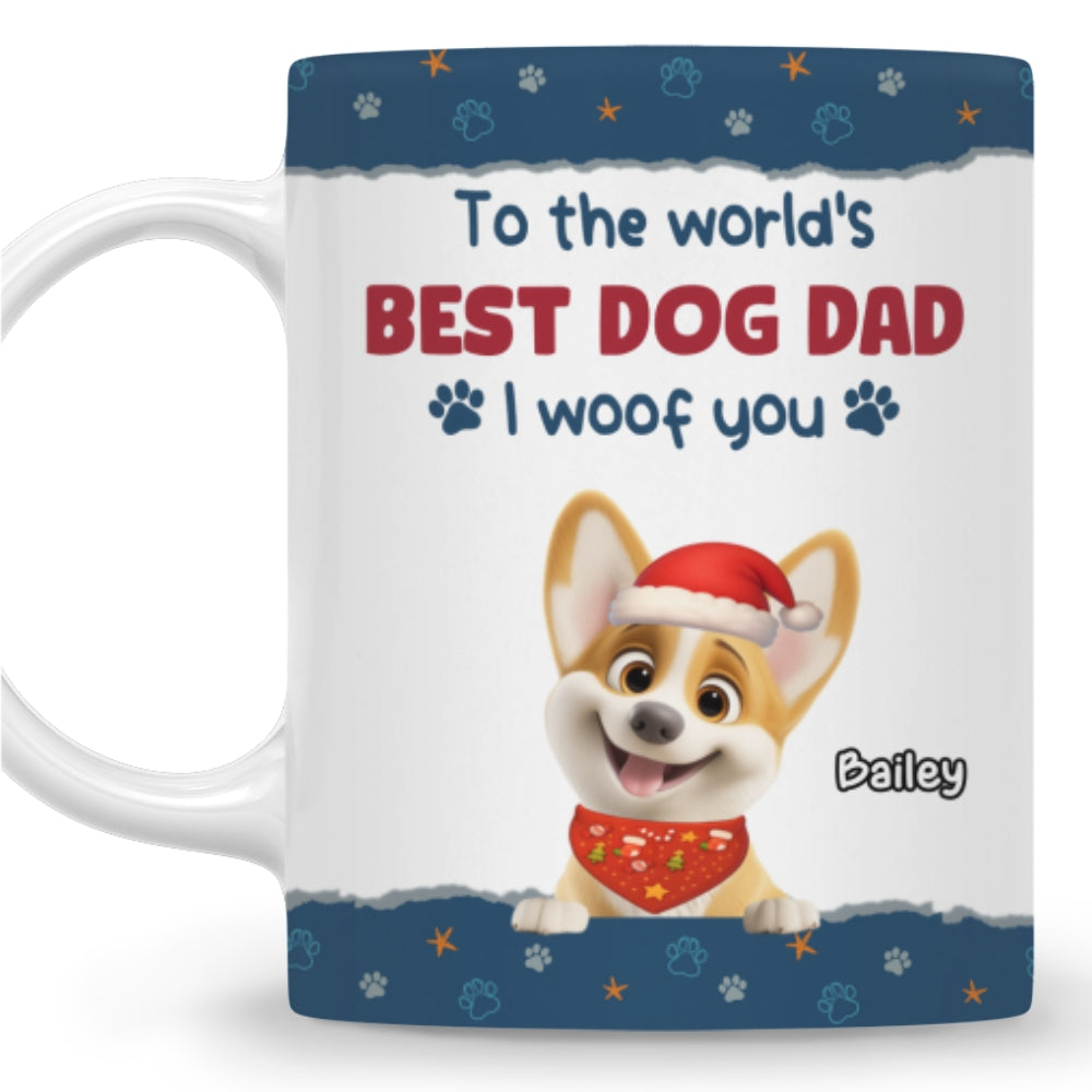 Custom Christmas Birthday Gifts For Dog Lovers • We Mean We Woof You - Personalized Coffee Mug