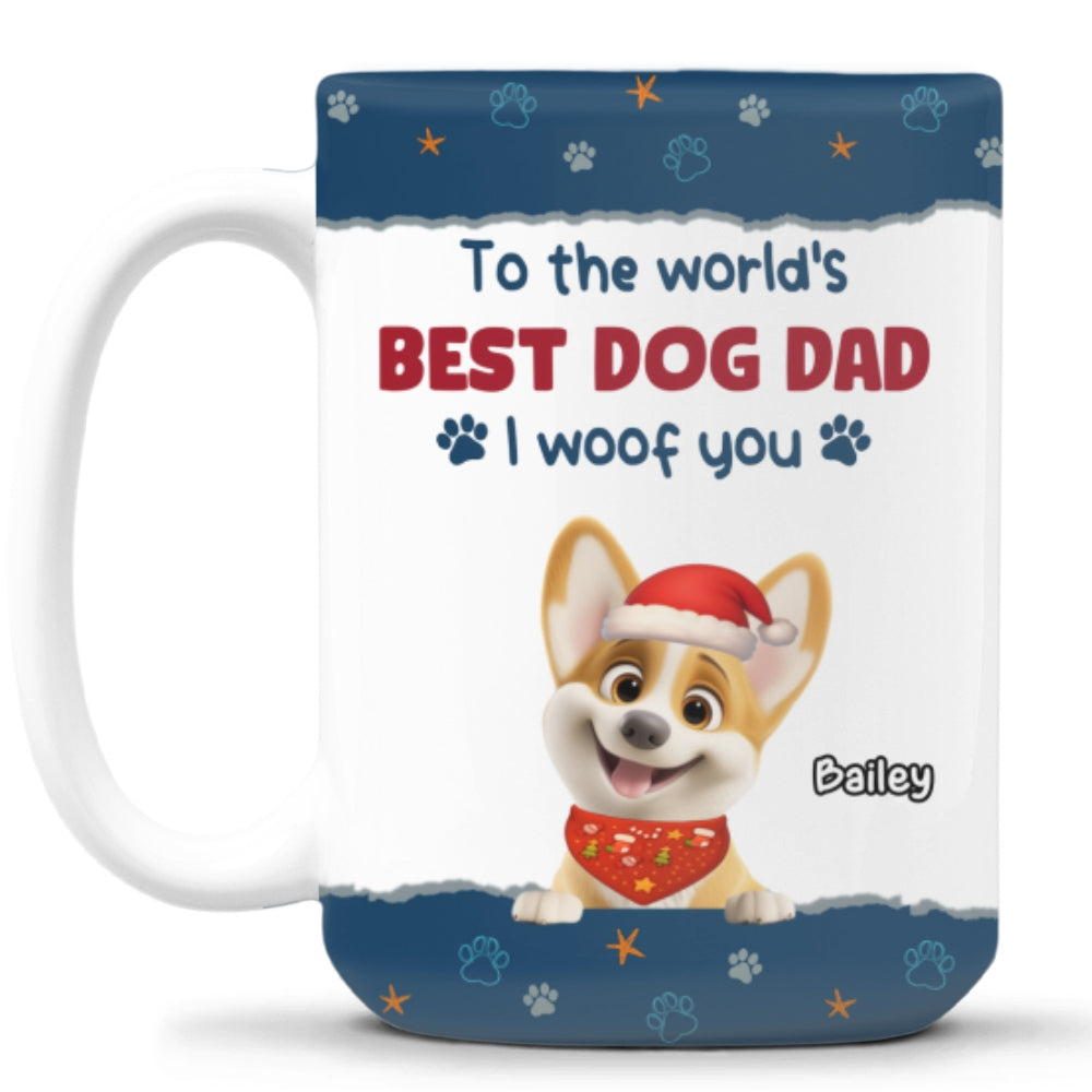 Custom Christmas Birthday Gifts For Dog Lovers • We Mean We Woof You - Personalized Coffee Mug