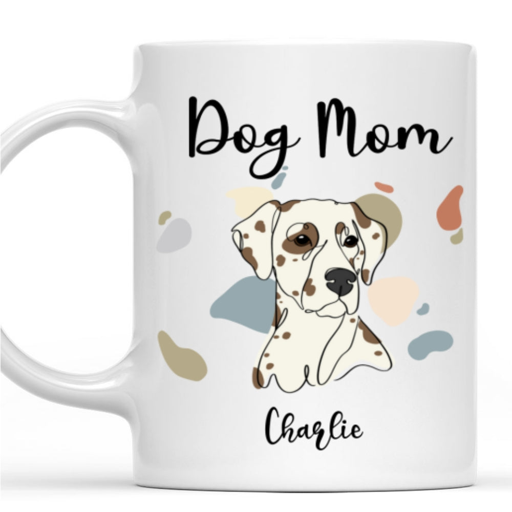 Custom Christmas Birthday Gifts For Dog Lovers • Dog Mom Dad Line - Personalized Coffee Mug