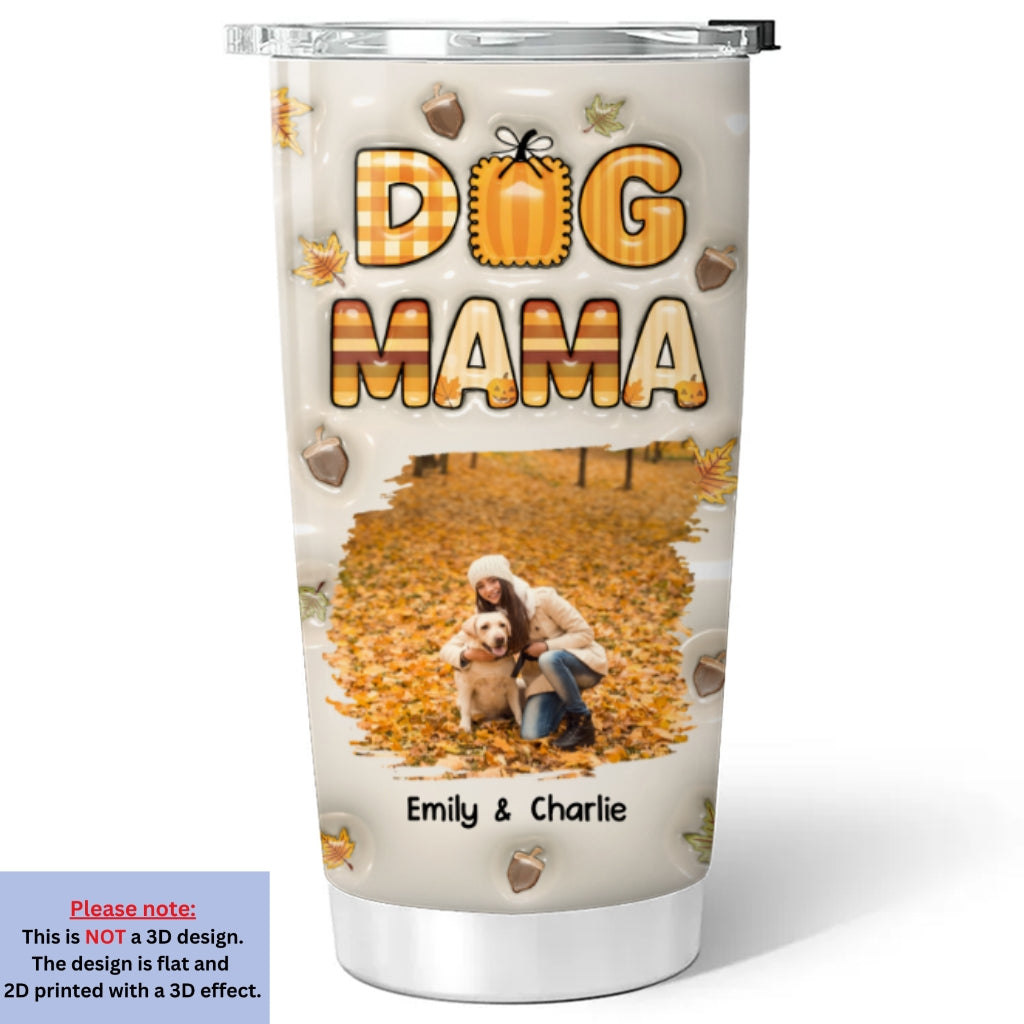 Custom Photo Christmas Birthday Gifts For Dog Mom, Dog Lovers • Cinnamon On Top Photo - Personalized 3D Inflated Effect Tumbler