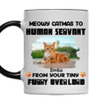 Custom Photo Christmas Birthday Gifts For Cat Lovers • Cat Butt Overlords Photo - Personalized Accent Mug