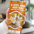 Custom Photo Christmas Birthday Gifts For Dog Mom, Dog Lovers • Me And My Baby Dog Photo - Personalized 3D Inflated Effect Tumbler