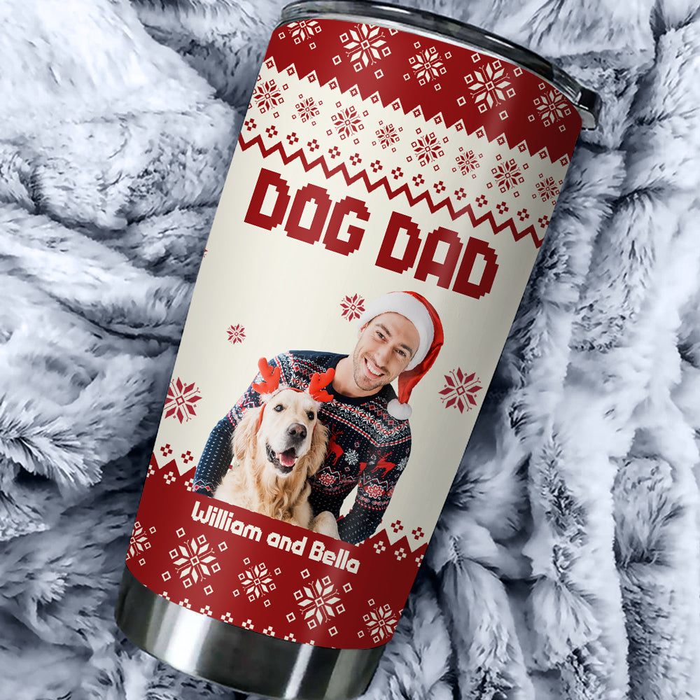 Custom Photo Christmas Birthday Gifts For Dog Lovers • You Are Ahead All Photo - Personalized Tumbler