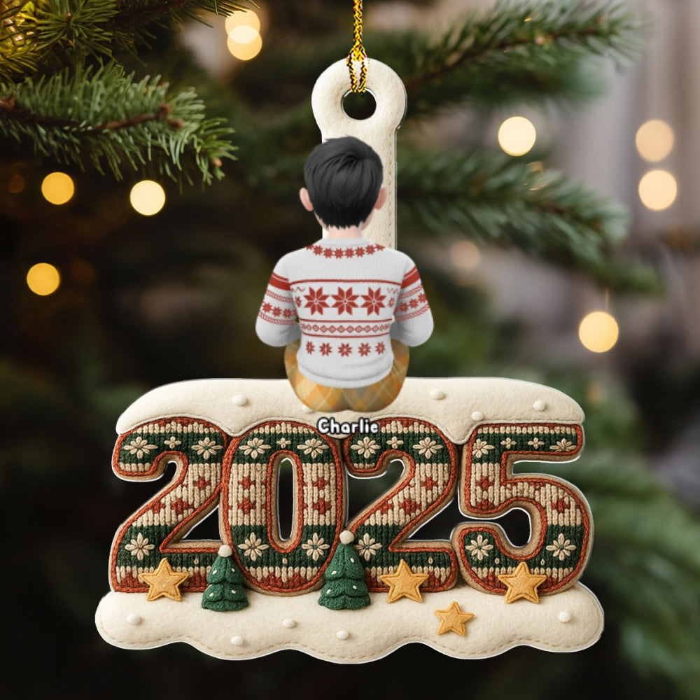 Custom Christmas Decor Home Birthday Gifts For Dog Lovers • Merry Christmas And Happy New Year - Personalized Acrylic Ornament