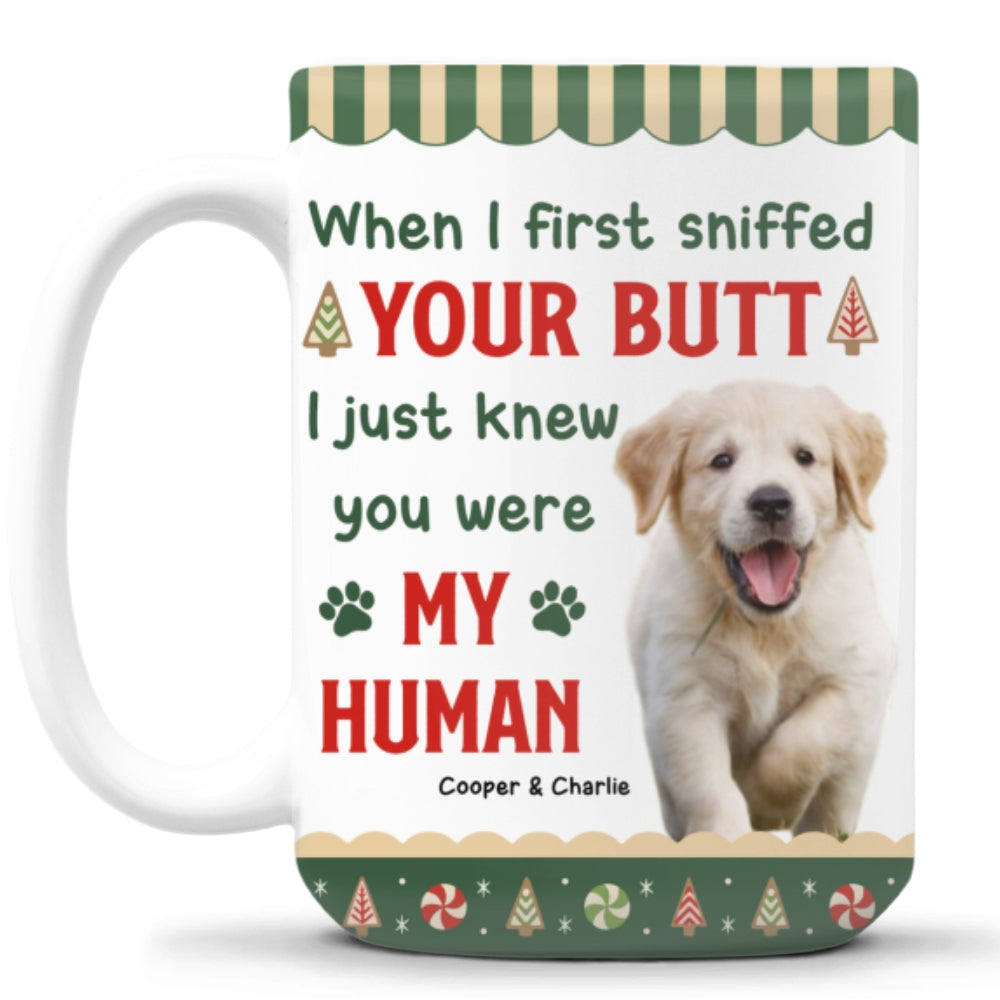 Custom Photo Christmas Birthday Gifts For Dog Lovers • I Just Knew Photo - Personalized Coffee Mug