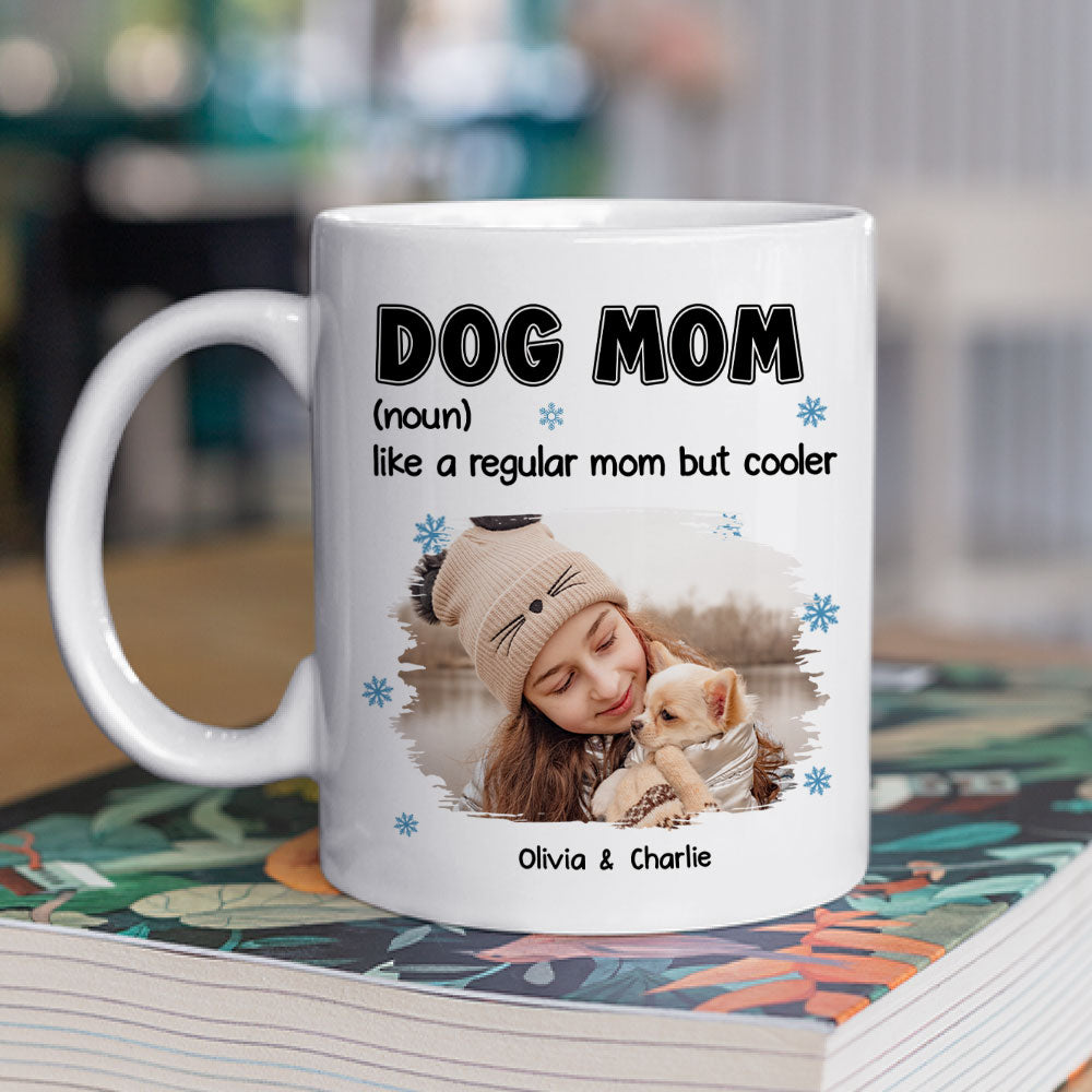 Custom Photo Christmas Birthday Gifts For Dog Lovers • But Cooler Photo - Personalized Coffee Mug
