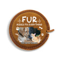 Pet Kisses Photo - Personalized Leather Tape Measure
