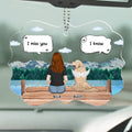 I Miss You - Personalized Car Ornament