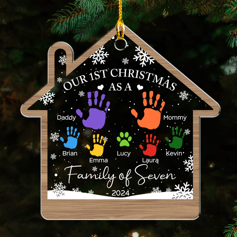 Happy Our 1st Christmas - Personalized Acrylic Ornament
