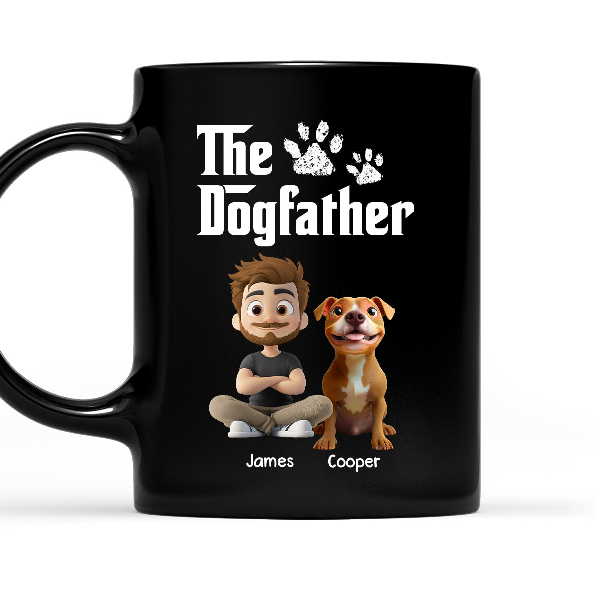 Custom Father's day Birthday Gifts For Dog Dad, Dog Lovers • Cool Dog Father - Personalized Coffee Mug
