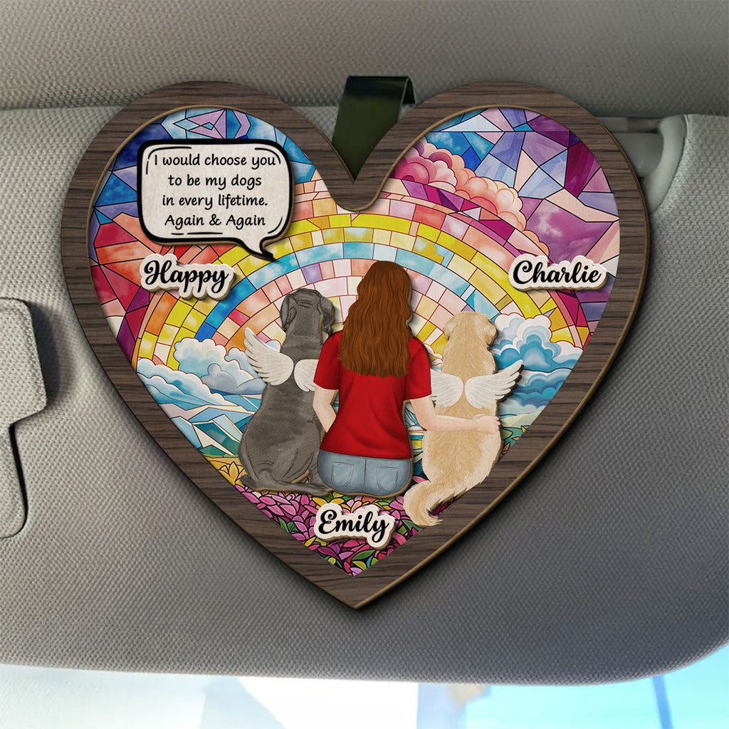 Always Choose You My Dog - Personalized Car Visor Clip