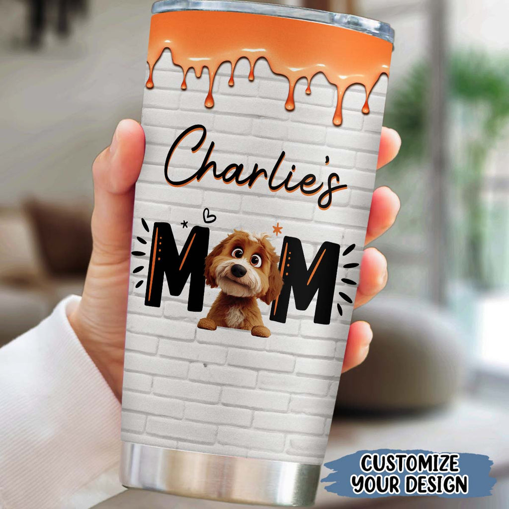 Custom Christmas Birthday Gifts For Dog Mom, Dog Lovers • Paw Mom - Personalized Tumbler