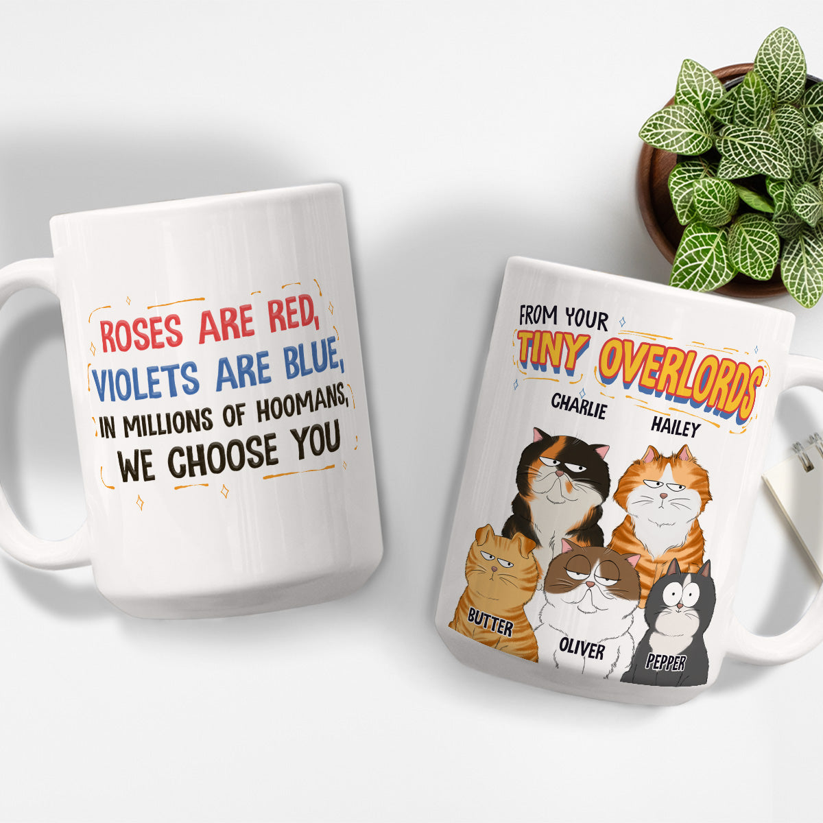 Custom Christmas Birthday Gifts For Cat Lovers • In Millions Of Hoomans - Personalized Coffee Mug
