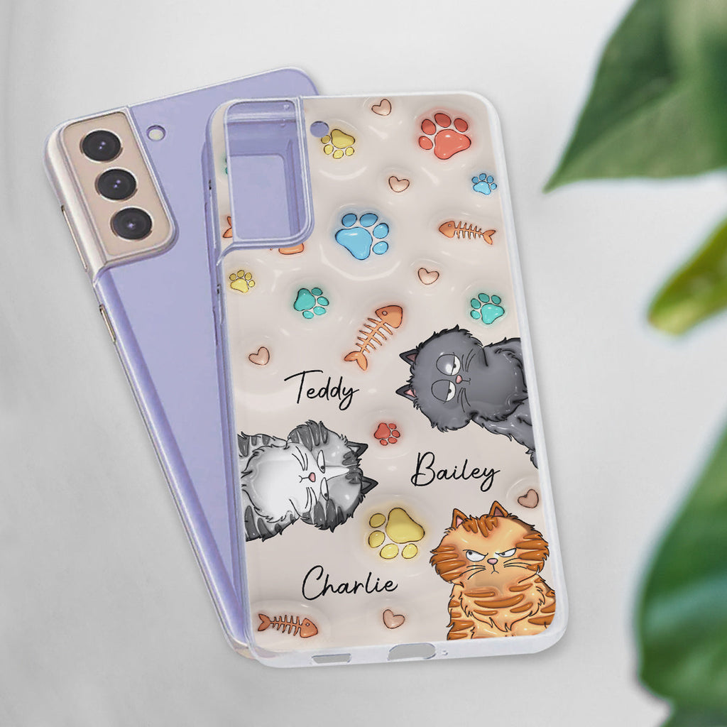 My Lovely Fur Babies Colorful- Personalized 3D Inflated Effect Phone Case