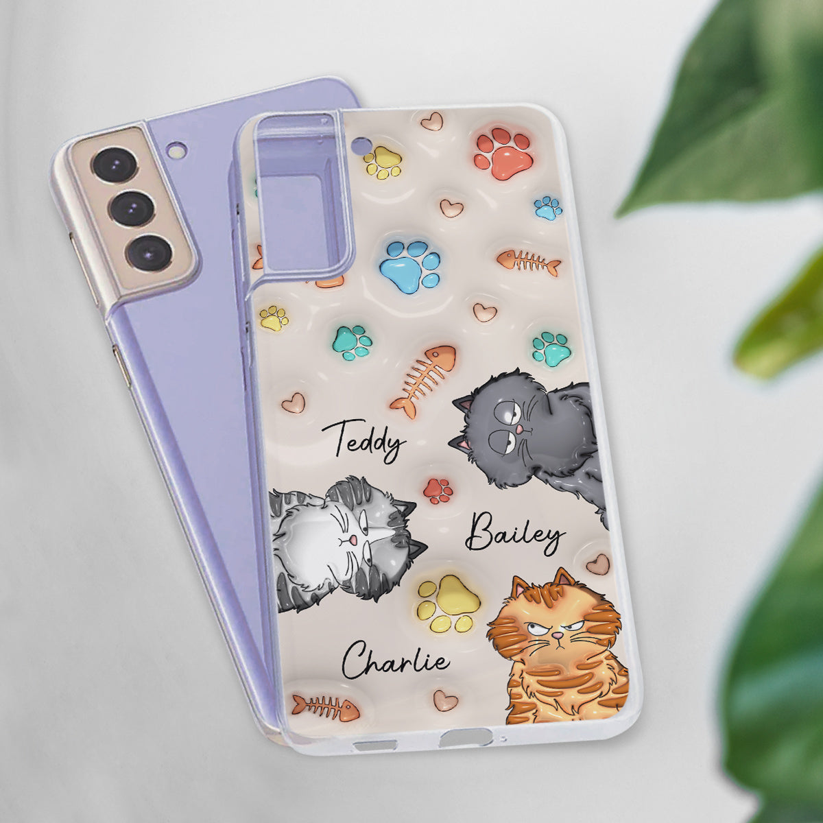 My Lovely Fur Babies Colorful- Personalized 3D Inflated Effect Phone Case