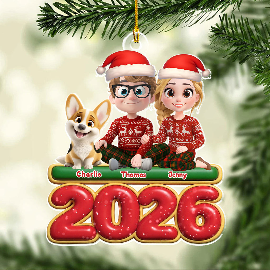 Custom Keepsake Christmas Ornament •  We And Our Dog - Personalized Acrylic Ornament