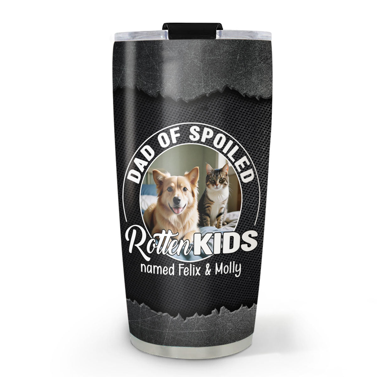 Custom Photo Christmas Birthday Gifts For Pet Lovers • Rotten Pet Cartoon Ver Photo - Personalized Tumbler