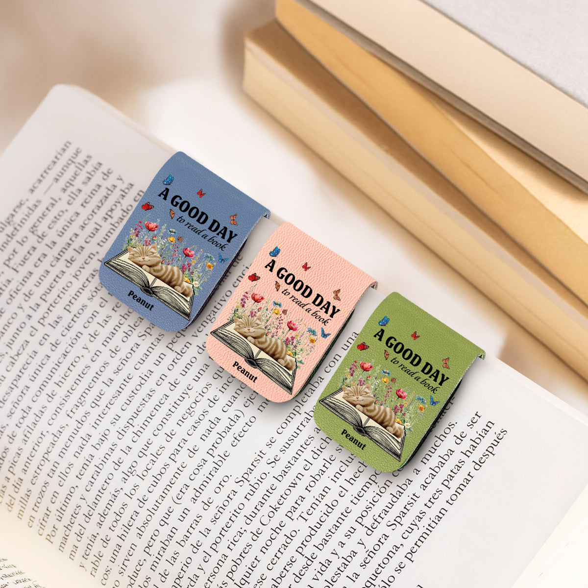 Perfect Day Today - Personalized Leather Bookmark