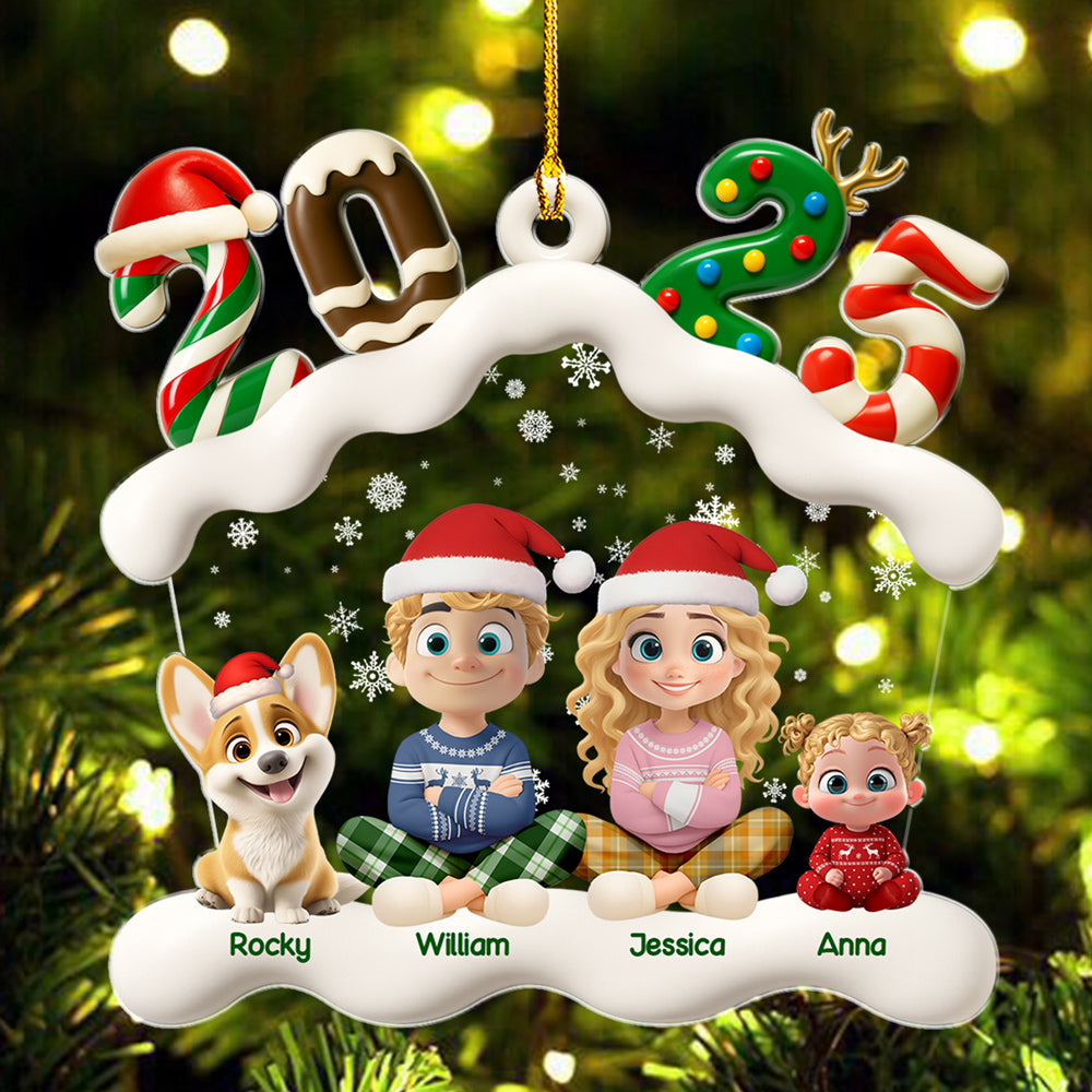 Home Sweet Home Family - Personalized Acrylic Ornament